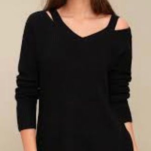 Brand new black cutout sweater.